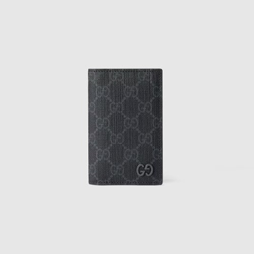 구찌 GG 디테일 롱 카드지갑 ‎블랙/그레이 768249