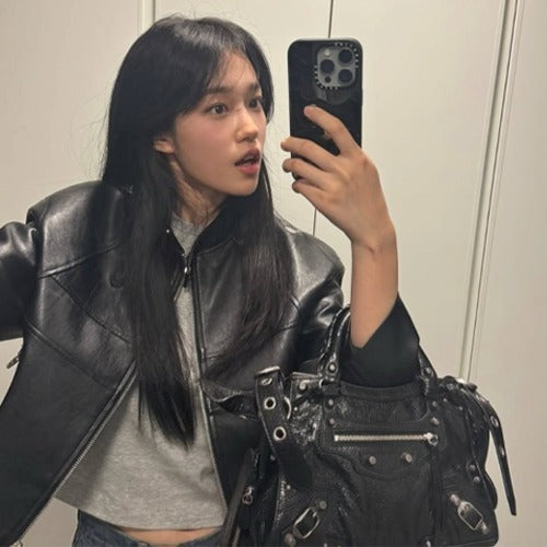 발렌시아가 르 시티 스몰백 블랙 (노윤서 착용)