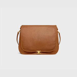 셀린느 소프트 트리오페 베사체 숄더백 탠