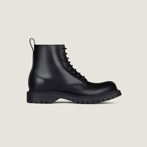 지방시 브러시드 레더 레이스업 부츠 블랙