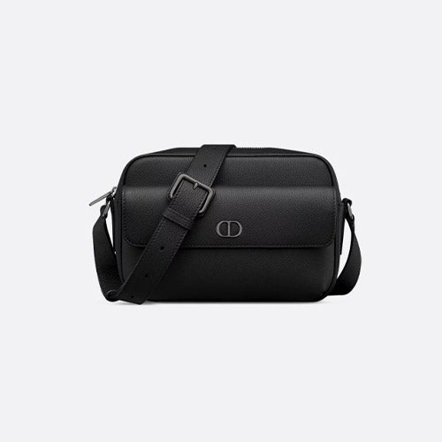 디올 CD 아이콘 지퍼 스트랩백 블랙