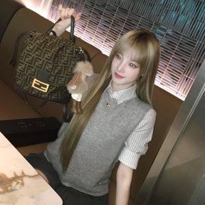 펜디 FF 자카드 패브릭 백팩 브라운 (우기 착용)