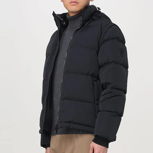 버버리 디테처블 슬리브 바이폴드 푸퍼 패딩 블랙