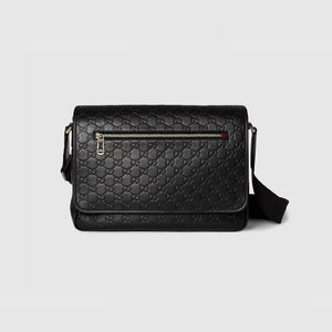 구찌 GG 엠블럼 미디엄 크로스바디 백 블랙 850235