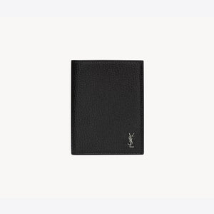 세인트로랑 미니 카산드라 카드지갑 블랙/은장