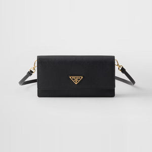 프라다 사피아노 가죽 미니백 블랙 1NF059