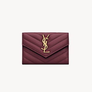 세인트로랑 마틀라세 엔벨로프 지갑 루즈 레드