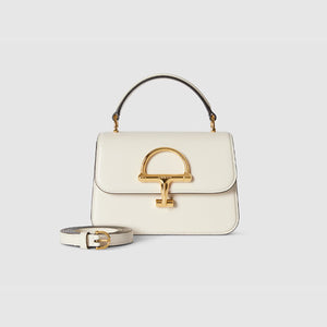 구찌 시에나 스몰 탑 핸들백 아이보리 ‎855536