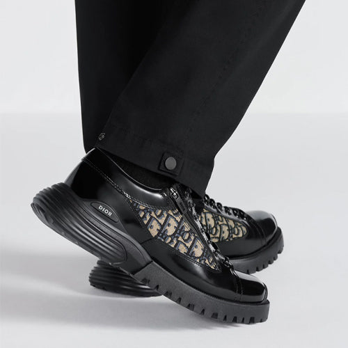 디올 오블리크 컴뱃 더비 슈즈 베이지/블랙