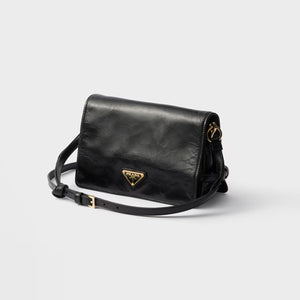 프라다 레더 숄더백 블랙 1BD082