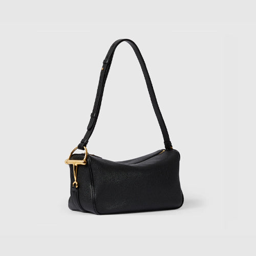 구찌 하프 홀스빗 레더 미디엄 숄더백 블랙 860787 (이서 착용)