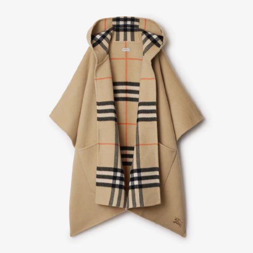 버버리 리버시블 체크 캐시미어 케이프 2color