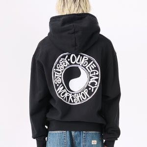 [국내배송] 스투시 X 아워레가시 워크샵 부아나 후드티 블랙