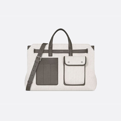 디올 헤링본 노르망디 토트백 라지