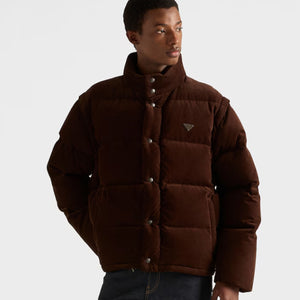 프라다 중량 코듀로이 투웨이 다운 재킷 2color