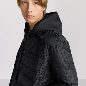 디올 오블리크 다운 오버셔츠 자켓 블랙