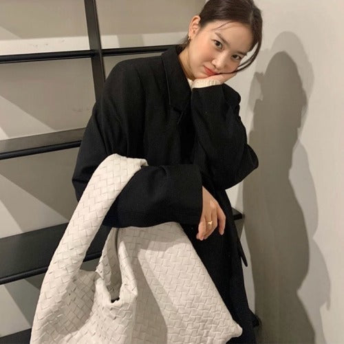 보테가베네타 홉 숄더백 화이트 미니/스몰/라지 (장희령 착용)