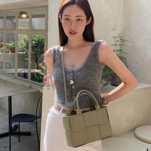 보테가베네타 미니 아르코 토트백 트래버틴 (차정원,김다미 착용)